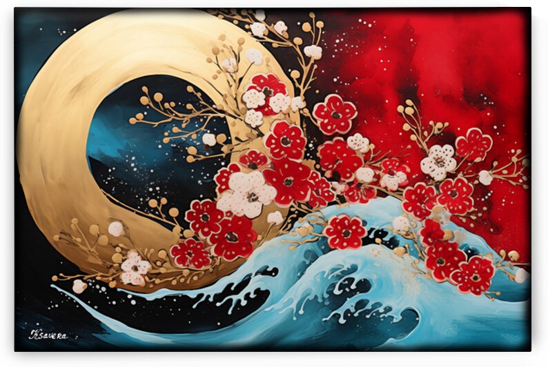 Japanese floral art FA 25 2x3  480 by Ksavera ART
