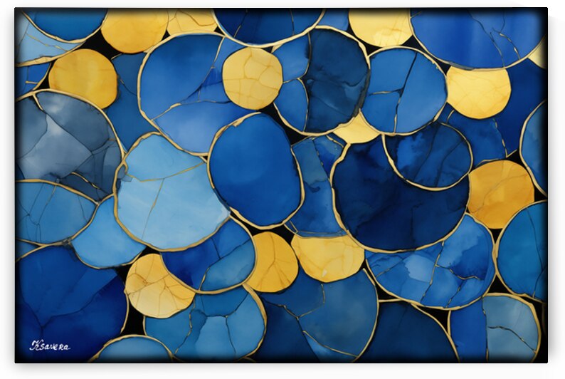 Japanese abstract art FA 25 2x3  451 by Ksavera ART