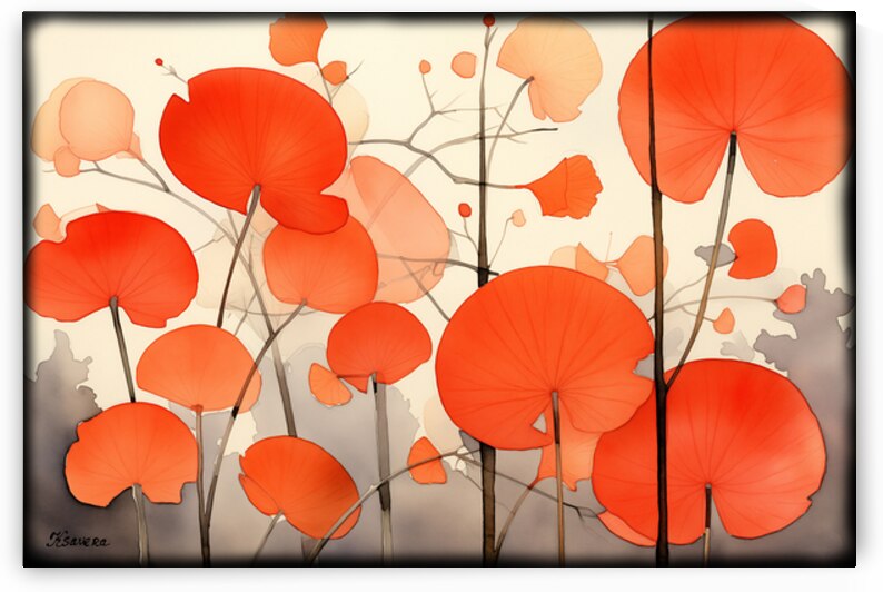 Japanese floral art FA 25 2x3  466 by Ksavera ART