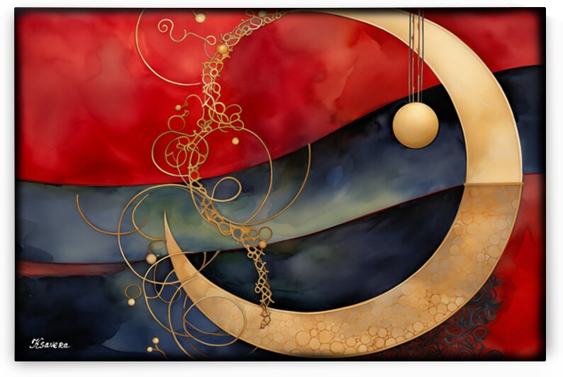 Japanese abstract art FA 25 2x3  443 by Ksavera ART