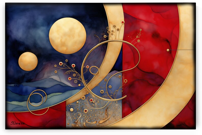 Japanese abstract art FA 25 2x3  439 by Ksavera ART