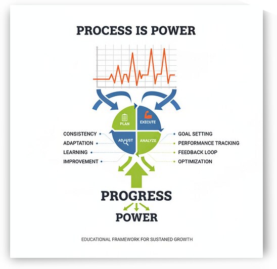 Process Is Power — Plan • Execute • Analyze • Adjust by MotivatePrints