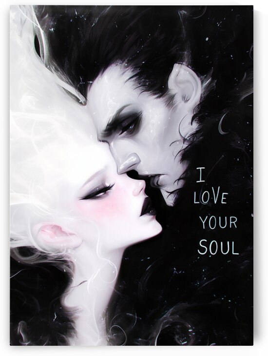 I Love Your Soul – Dark Romantic Fantasy Art by Anne Laure GOUPIL