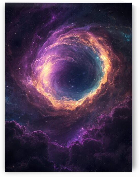 Celestial Energy Vortex – Surreal Cosmic Wormhole in Deep Space by Inspire Art