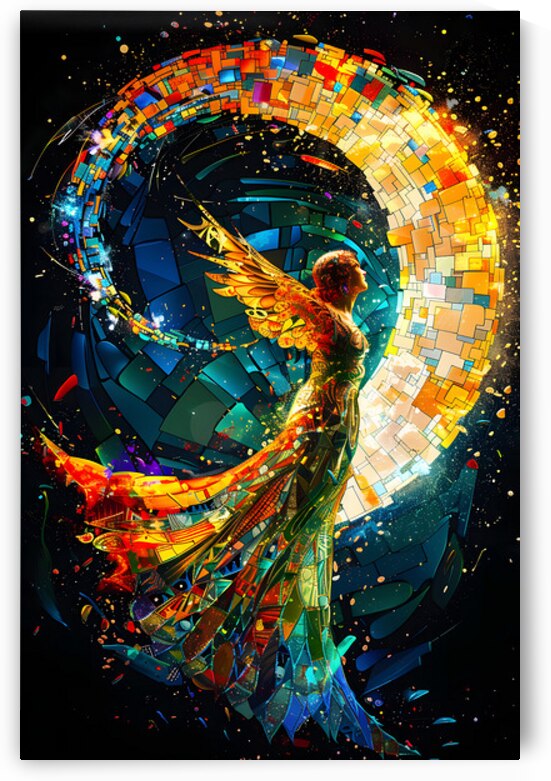 Contemporary Angel Transformation Abstract Spiritual Fine Art by David Enders