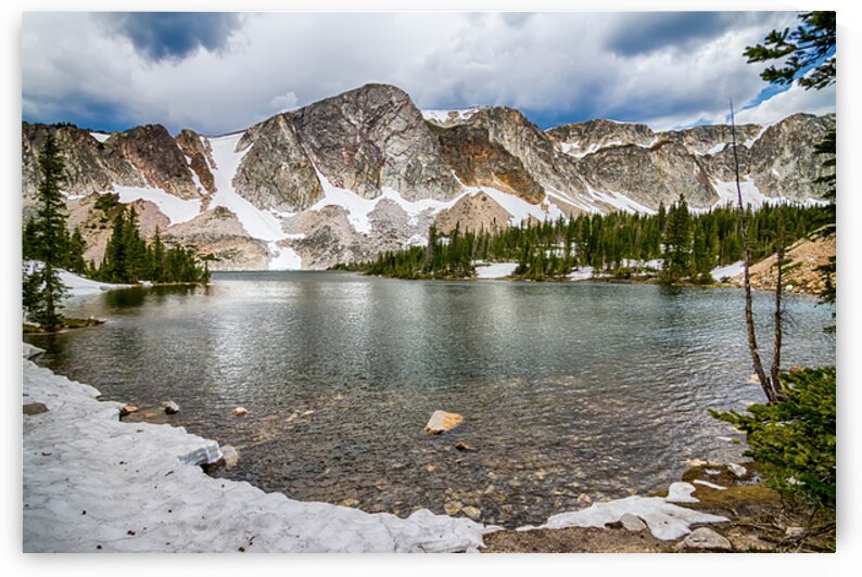Mountain Majesty Medicine Bow Peak Reflection by Bo Insogna