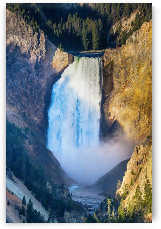 Majestic Azure Plunge Upper Yellowstone Falls by Bo Insogna