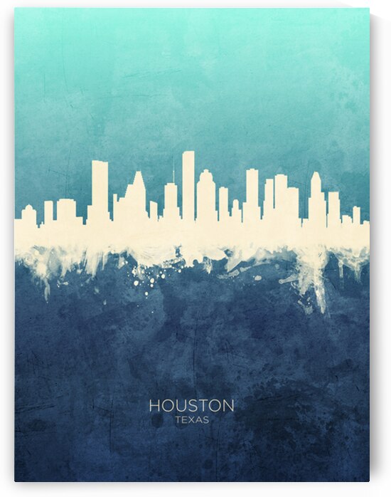 Houston Texas Skyline by Michael Tompsett