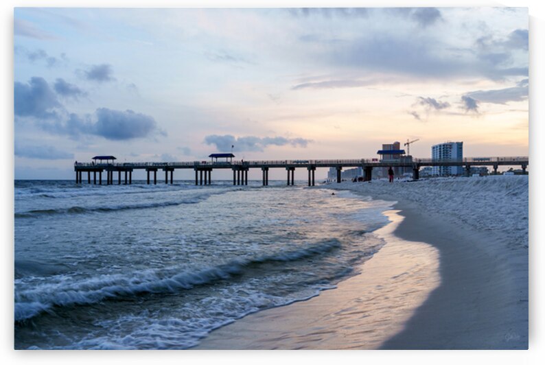 Orange Beach Wet Sand Glare by Jennifer White