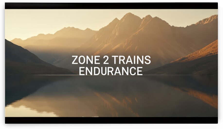 Zone 2 Trains Endurance — The Calm That Builds Strength by MotivatePrints