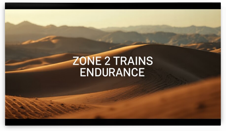 Zone 2 Trains Endurance — Strength Built Slowly by MotivatePrints