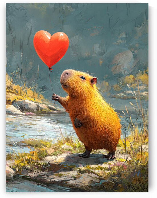 cute capybara by Infinite Wall Art