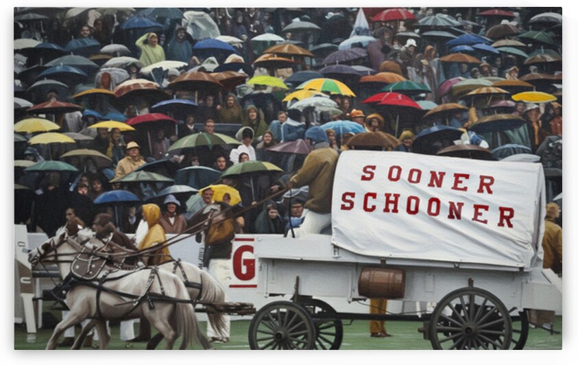 Rainy Day at Owen Field by Row One Brand
