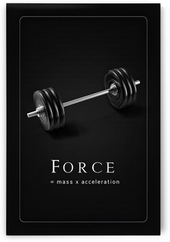 Force Defined — Strength Through Physics by MotivatePrints