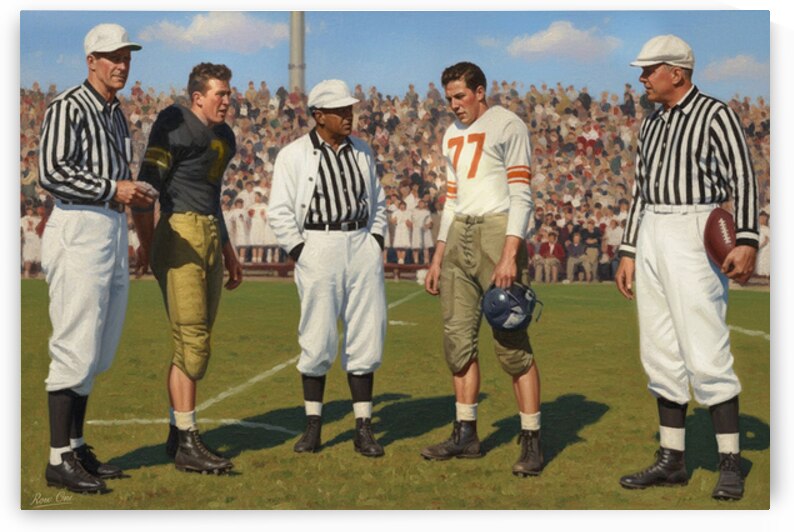 1944 Missouri Tigers vs. Kansas Jayhawks Coin Toss by Row One Brand