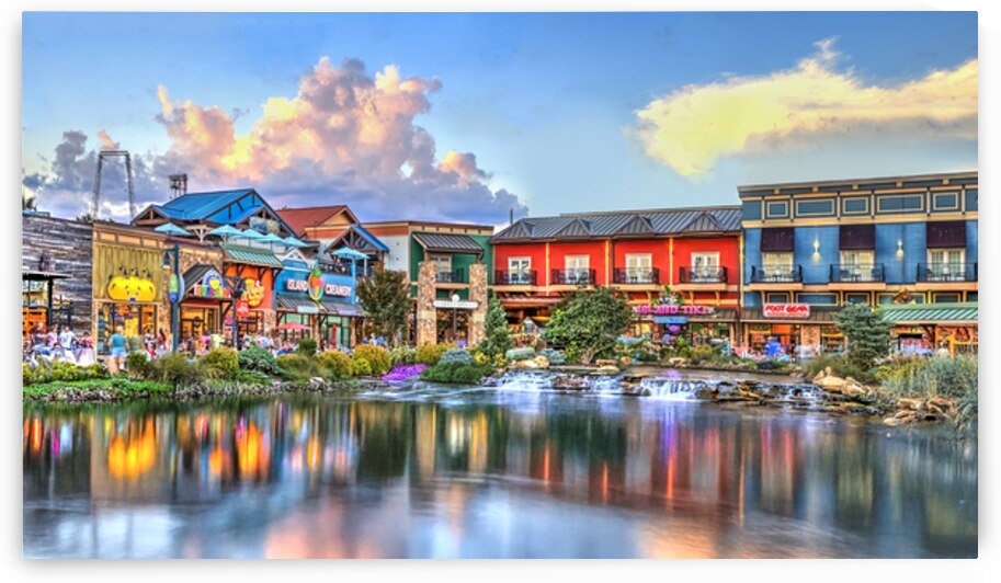 Sunny Day at The Island Pigeon Forge Tennessee by Shelia Hunt Photography