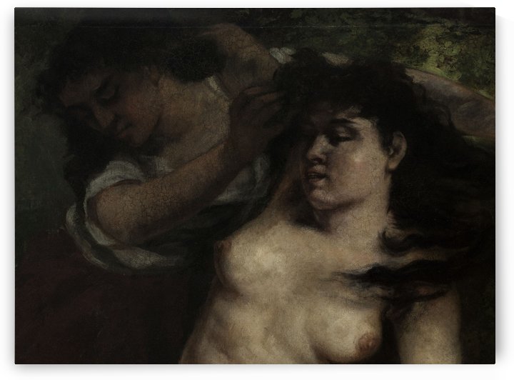 Trois baigneuses by Gustave Courbet