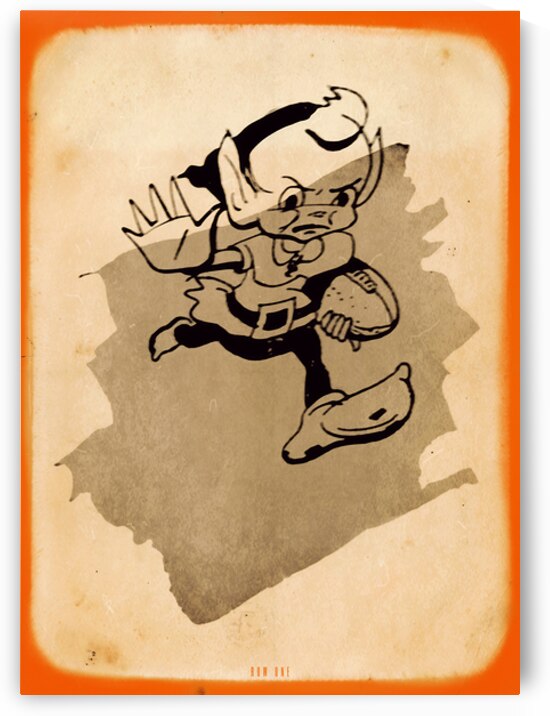 1946 Cleveland Browns Viewfinder Art by Row One Brand