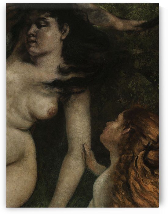 Trois baigneuses by Gustave Courbet