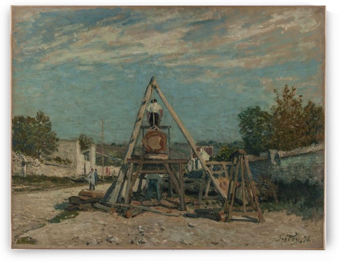 Les scieurs de long by Alfred Sisley