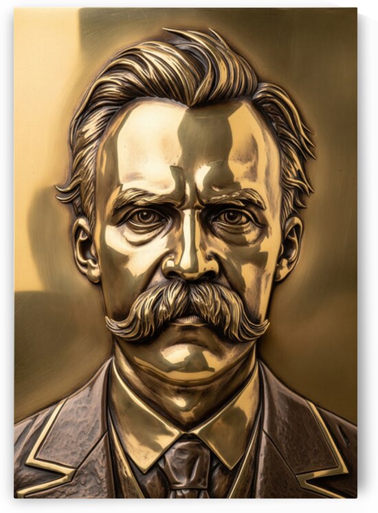 Friedrich Nietzsche: The Gilded Iconoclast by Sumer Paintings