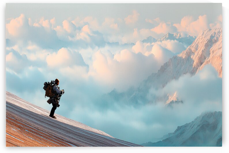 Above the Clouds One Step Higher by MotivatePrints