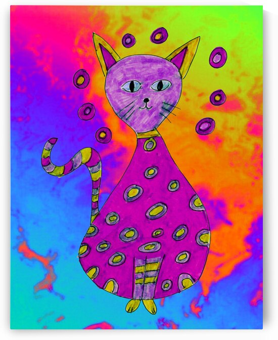 Abstract Vibrant Cosmic Cat by Catriona Roberts Nature Photography and Designs