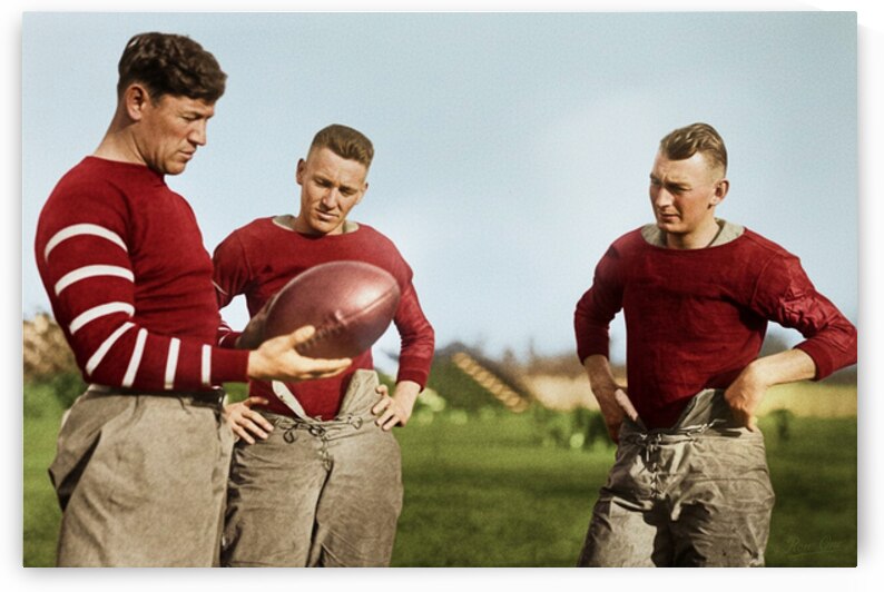 1915 Jim Thorpe Indiana Hoosiers Football Art by Row One Brand