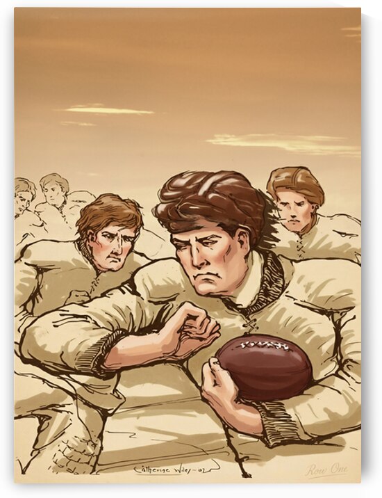 Catherine Wiley 1907 Football Art Remix  by Row One Brand