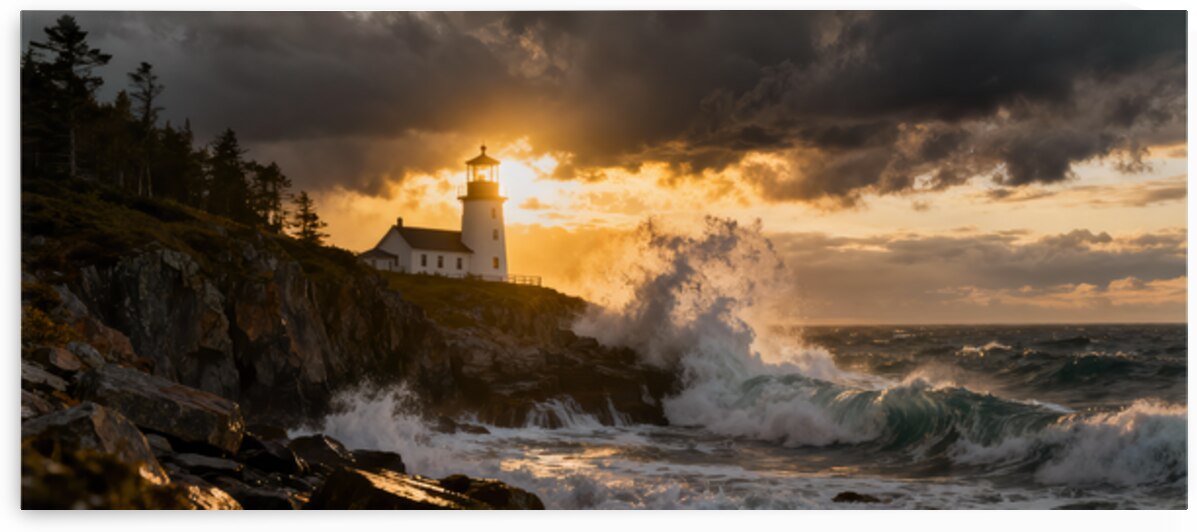 Guiding Light Through the Storm by MotivatePrints