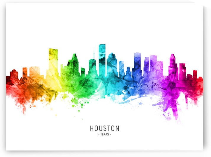 Houston Texas Skyline by Michael Tompsett