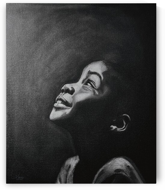 The Secret To Being Content Oil Painting Print by Kara Waters