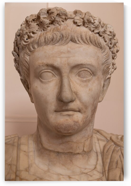 Marble Bust of Emperor Tiberius at Naples Archaeological Museum by Paolo Modena