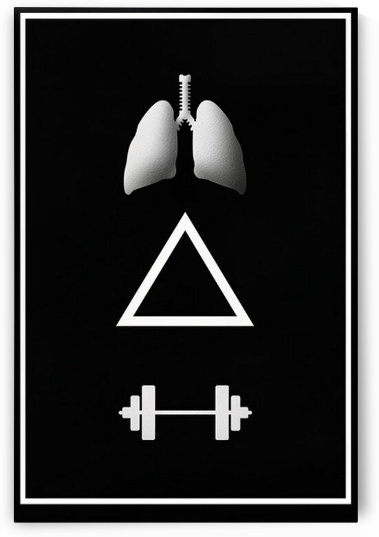 Breath Brace Move – Minimalist Fitness Motivation by MotivatePrints