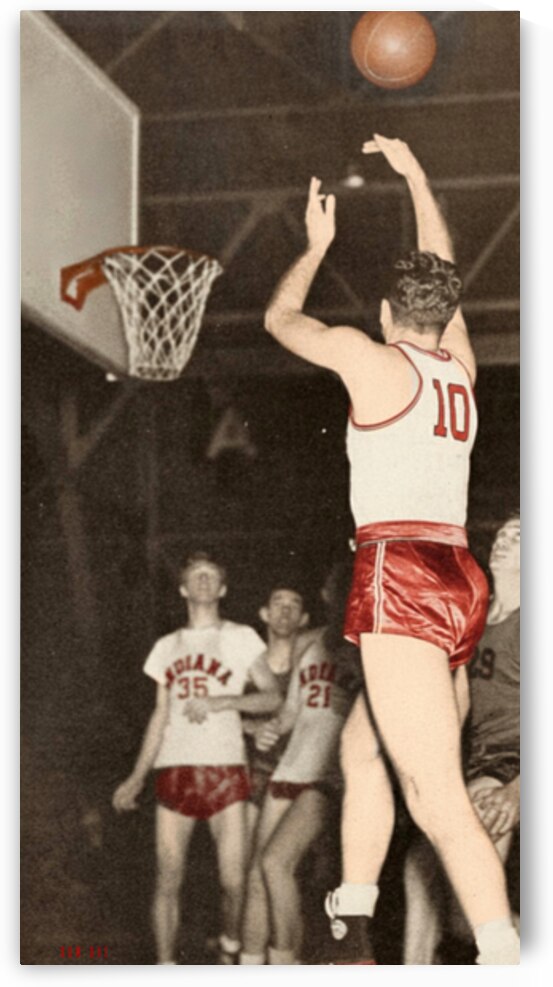 1945 Indiana Hoosiers Jump Shot by Row One Brand