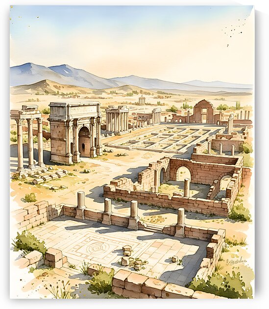 Timgad: Echoes of Roman Africa  by Sihemsoso