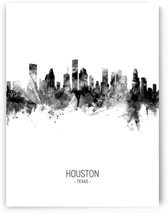 Houston Texas Skyline by Michael Tompsett