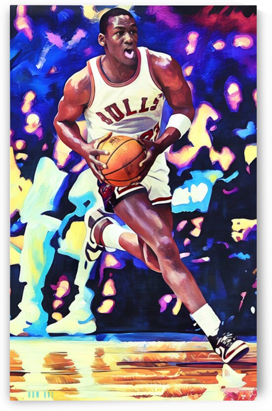 1980s Pop Art Michael Jordan Takeoff by Row One Brand