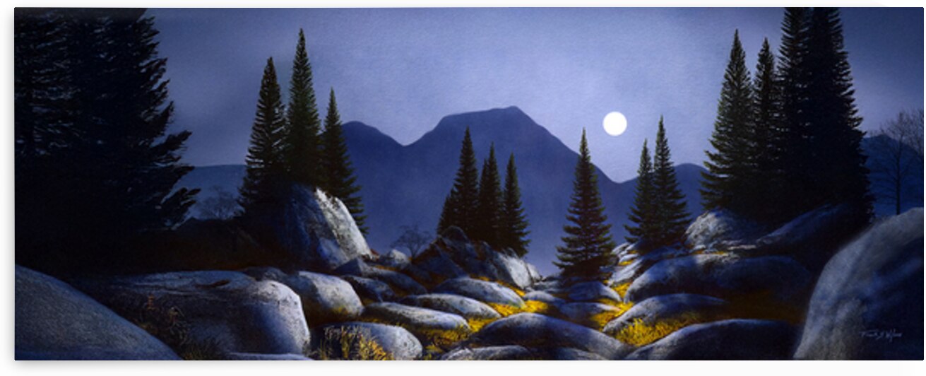 Alpine Moonrise  by Frank Wilson