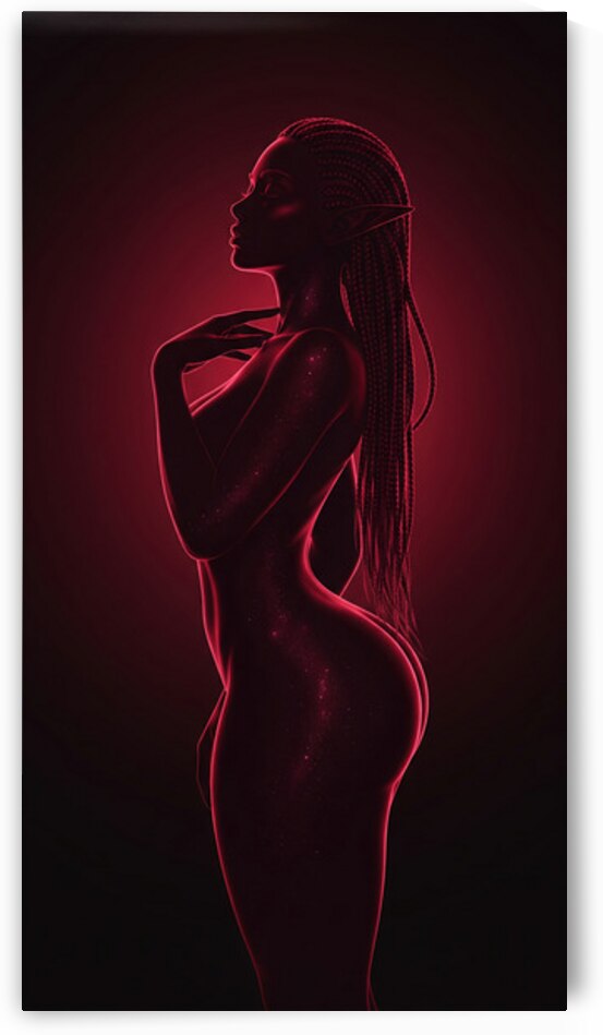 Bare Form of the Crimson Elf by Sumer Paintings