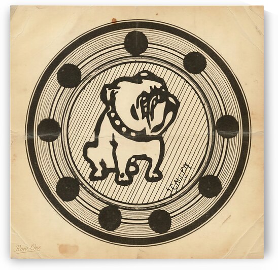 Early 1900s Bulldog Art by Row One Brand