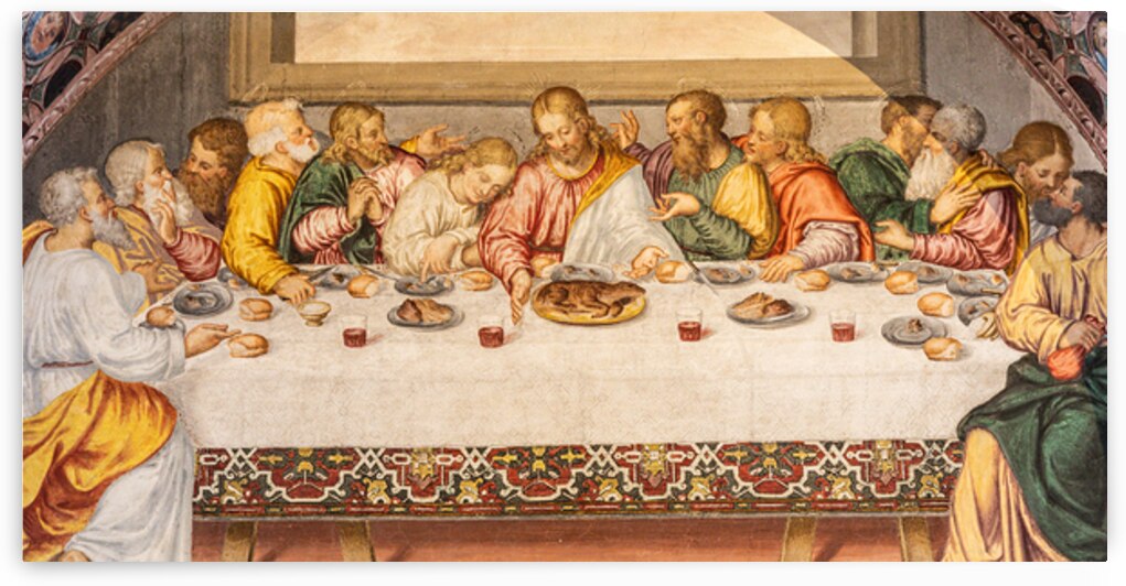 The Last Supper Fresco in San Maurizio al Monastero Maggiore Mi by Paolo Modena