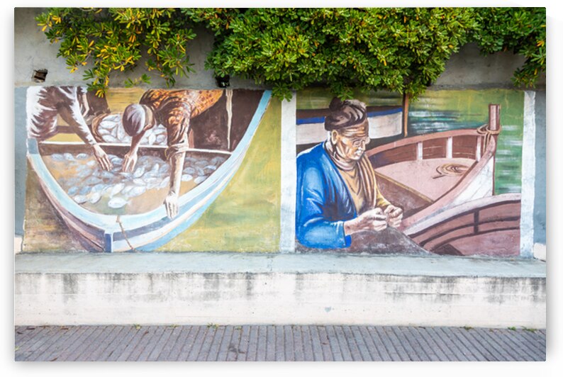 Murals on the Seaside Promenade in Cervo Italy by Paolo Modena