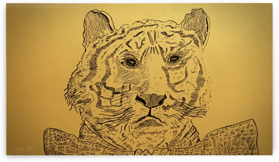 Early 1900s Missouri Tiger Art Remix by Row One Brand