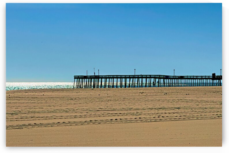 Ocean City Fishing Pier with Sparkling Atlantic Ocean by Bill Swartwout Photography