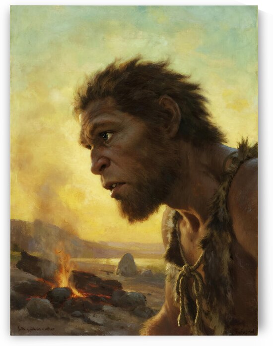 Neanderthal: Abyssal Mydriasis – The First Conscious Gaze by Sumer Paintings