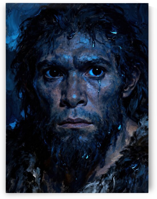 Neanderthal: Abyssal Mydriasis – The First Conscious Gaze by Sumer Paintings