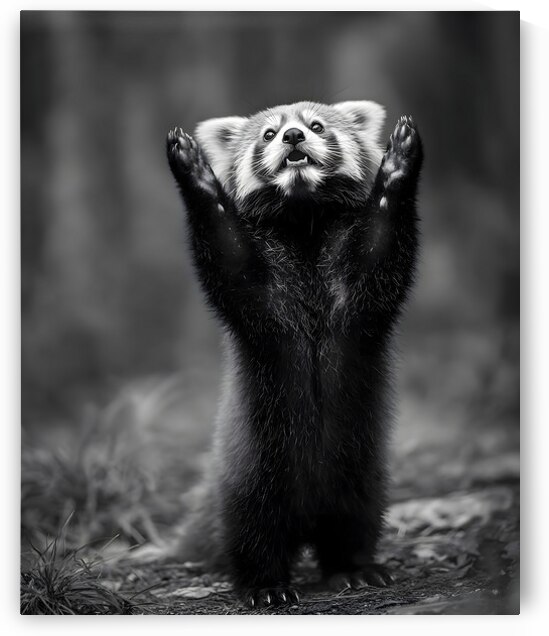 Standing Ovation – Red Panda Print by Savage Art Prints