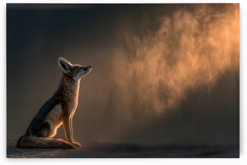 Breath of Dawn – Desert Fox Print by Savage Art Prints
