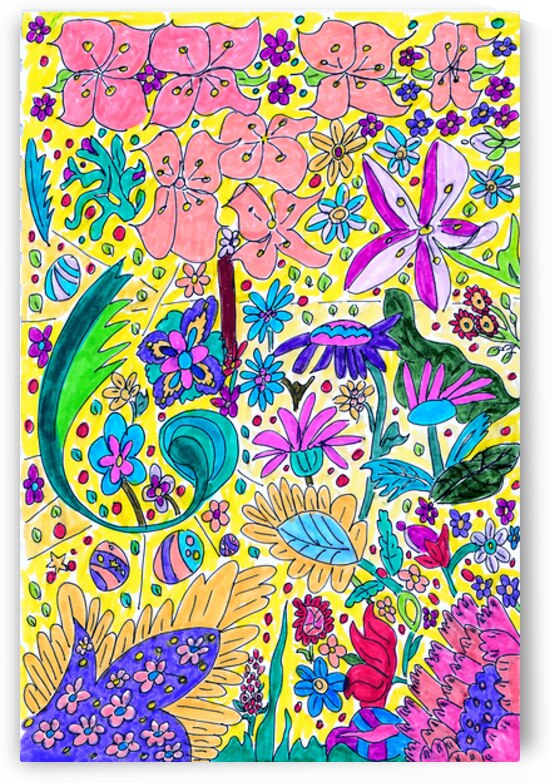 Abstract Colourful Garden  by Catriona Roberts Nature Photography and Designs